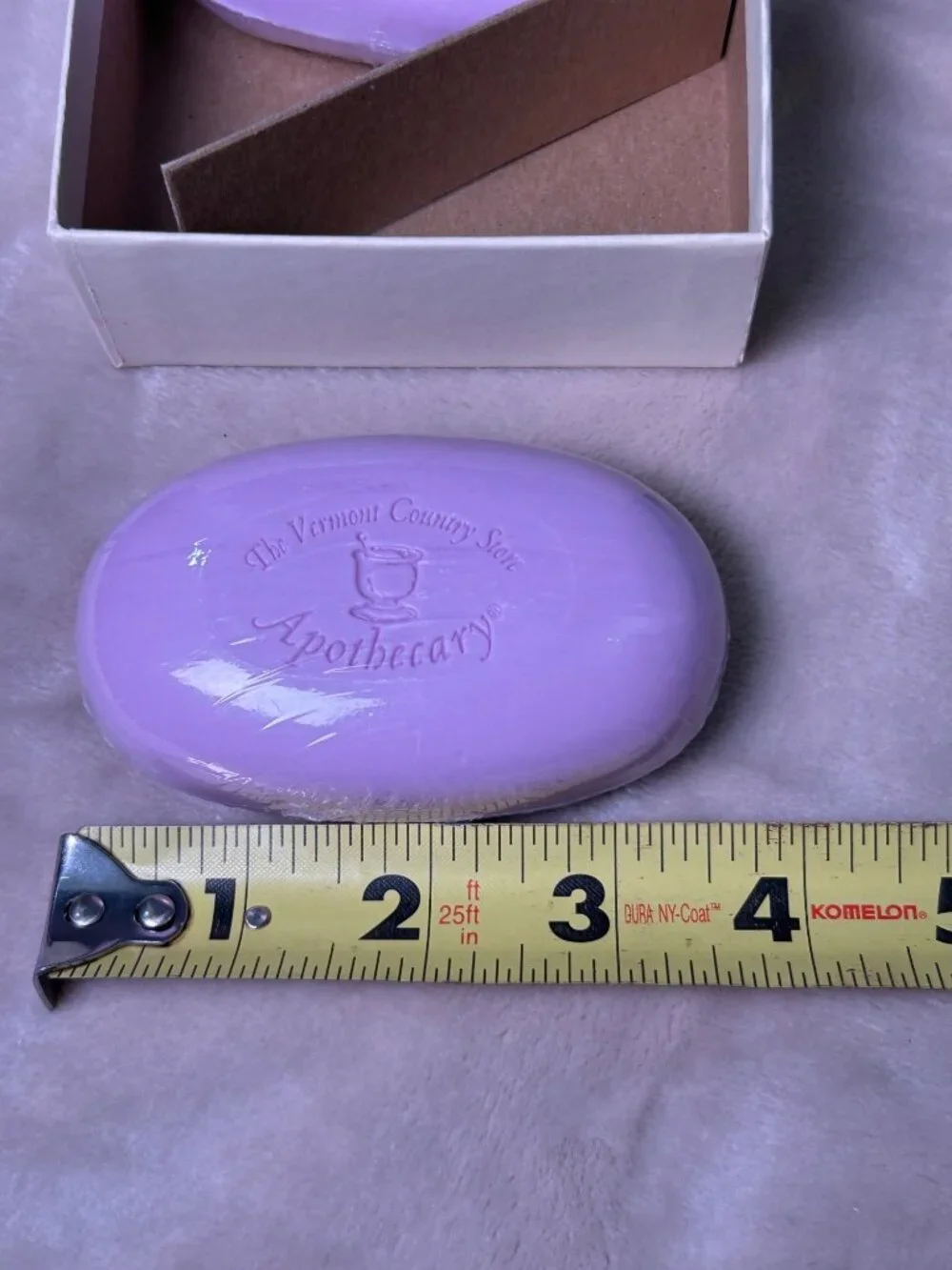 NEW The Vermont Country Store English Lavender Moisturizing Soap Set Of 3 Bars